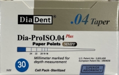 Dia-Pro Plus Paper Points .04 Taper 030 (120)
