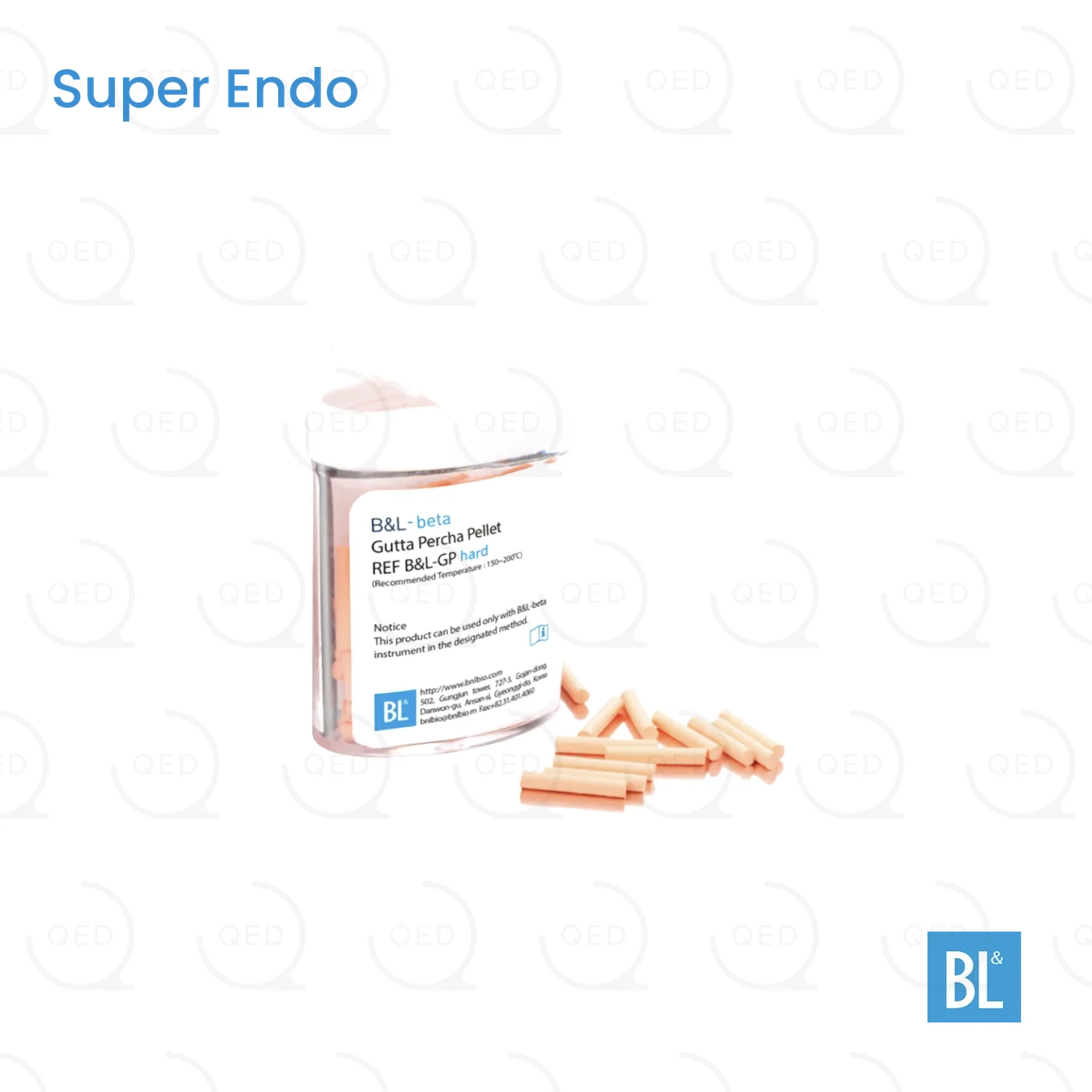 B&L Super Endo Beta Gutta Percha Pellets, Hard (100)