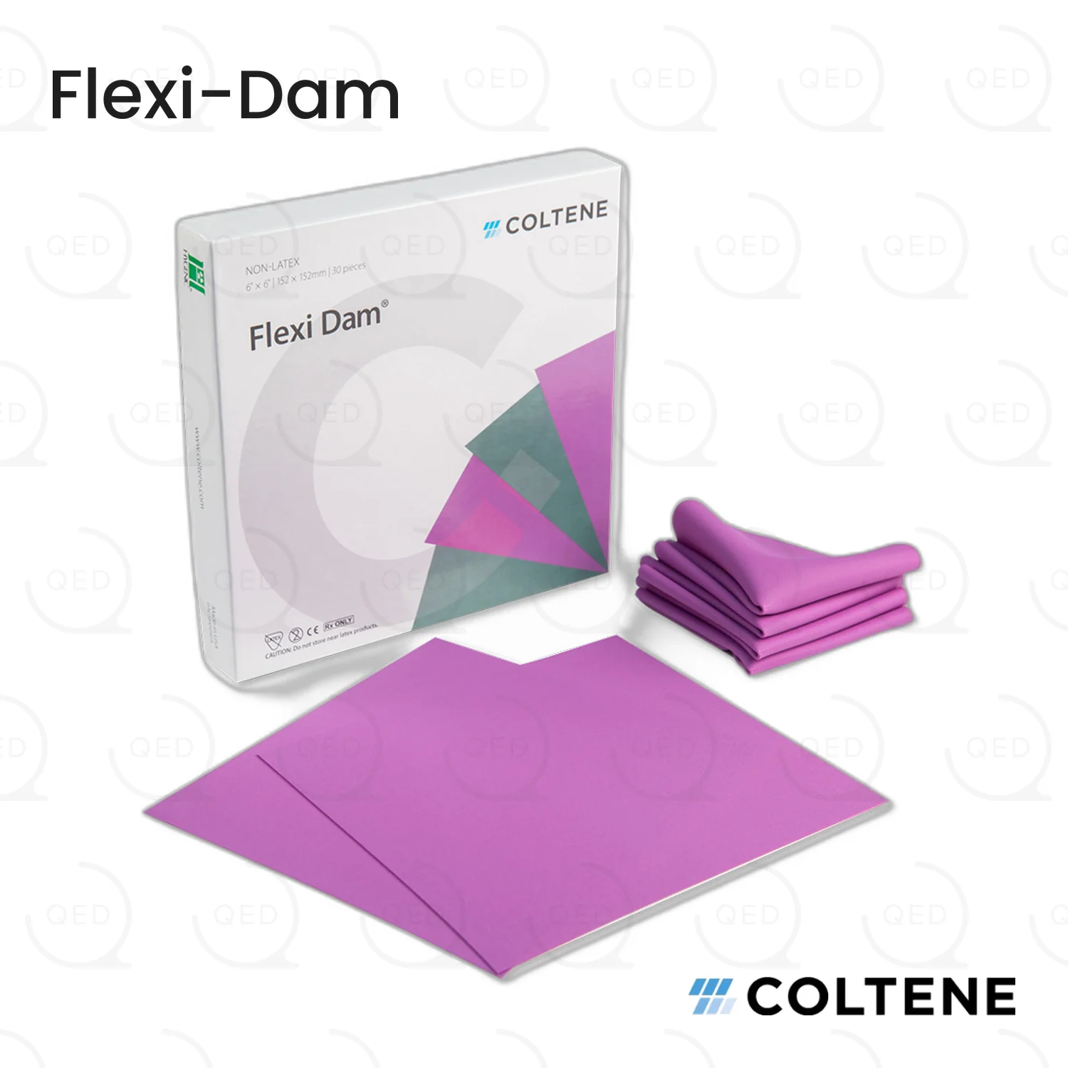 HySolate Flexi-Dam Non-Latex Dam, M, Purple (30)