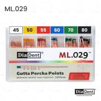 DiaDent® ML.029™ Gutta Percha 45-80/.02 Assorted (120)