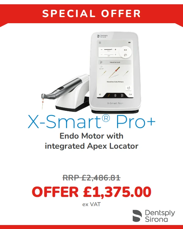 X-Smart Pro+ endo motor with integrated apex locator - special offer £1,375.00 ex VAT